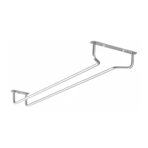 Glashängare tak 40,8 cm med 1 spår av borstat stål från Bar Up.