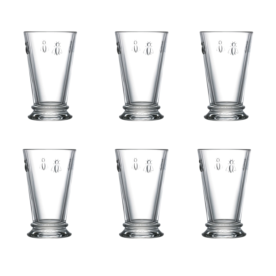 Abeille drinkglas 31 cl från La Rochère i ett paket med 6 glas.