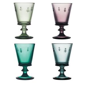 Abeille vinglas 24 cl - 4 olika färger - 4 st/fp