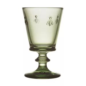 Abeille vinglas 24 cl från La Rochère i olivgrön färg.