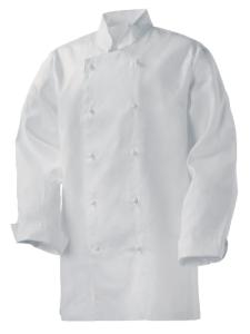 Ober, kockrock, unisex, vit