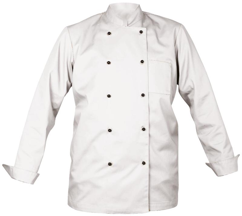 Chef, kockrock, unisex, vit (S)