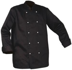Chef, kockrock, unisex, svart