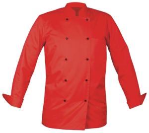 Chef, kockrock, unisex, röd