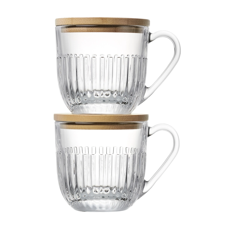 Ouessant glas från La Rochère med öra som rymmer 27 cl och har lock.