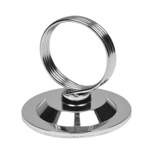 Menyhållare med ring i krom från Exxent.