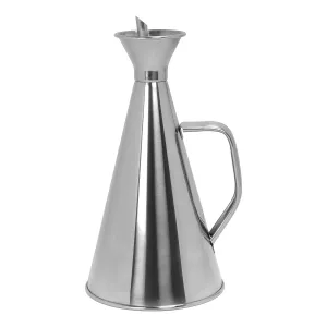 Oljekanna 50 cl från Exxent av rostfritt stål med tätslutande lock och handtag.