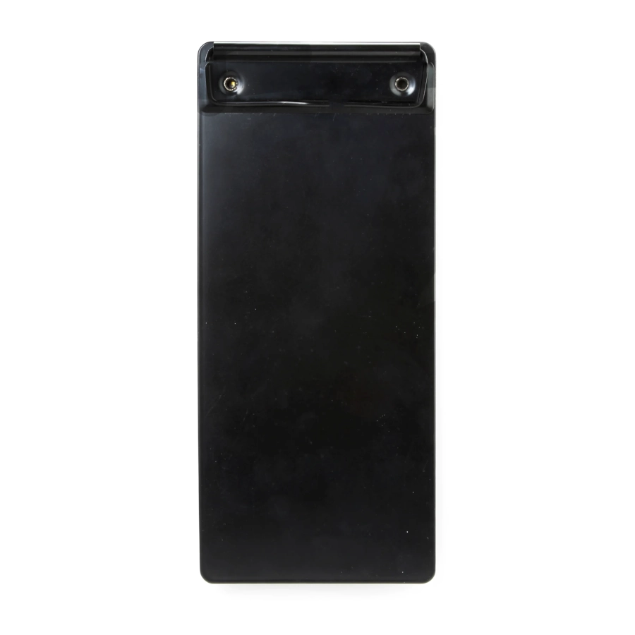 Notblockhållare och notbricka 23x10 cm från BBM i svart med clip.