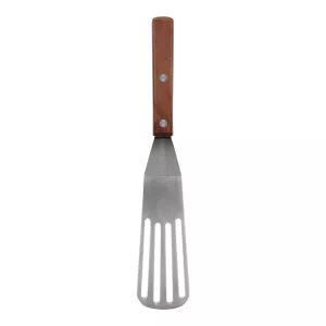 Stekspade perforerad 28 cm med träskaft från Exxent.