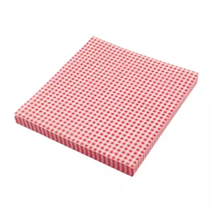 Wrappapper röd/vit rutigt 20x35 cm från Hendi.