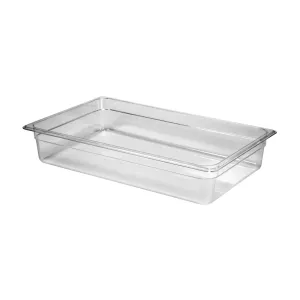 GN kantin 2.0 från Exxent med GN 1/1 storlek av transparent polykarbonat och höjd 15 cm.