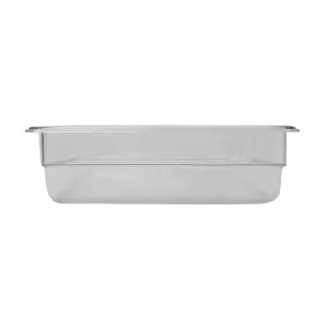 GN kantin 2.0 från Exxent med GN 1/2 storlek av transparent polykarbonat och höjd 6,5 cm.