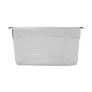 GN kantin 2.0 från Exxent med GN 1/2 storlek av transparent polykarbonat och höjd 15 cm.