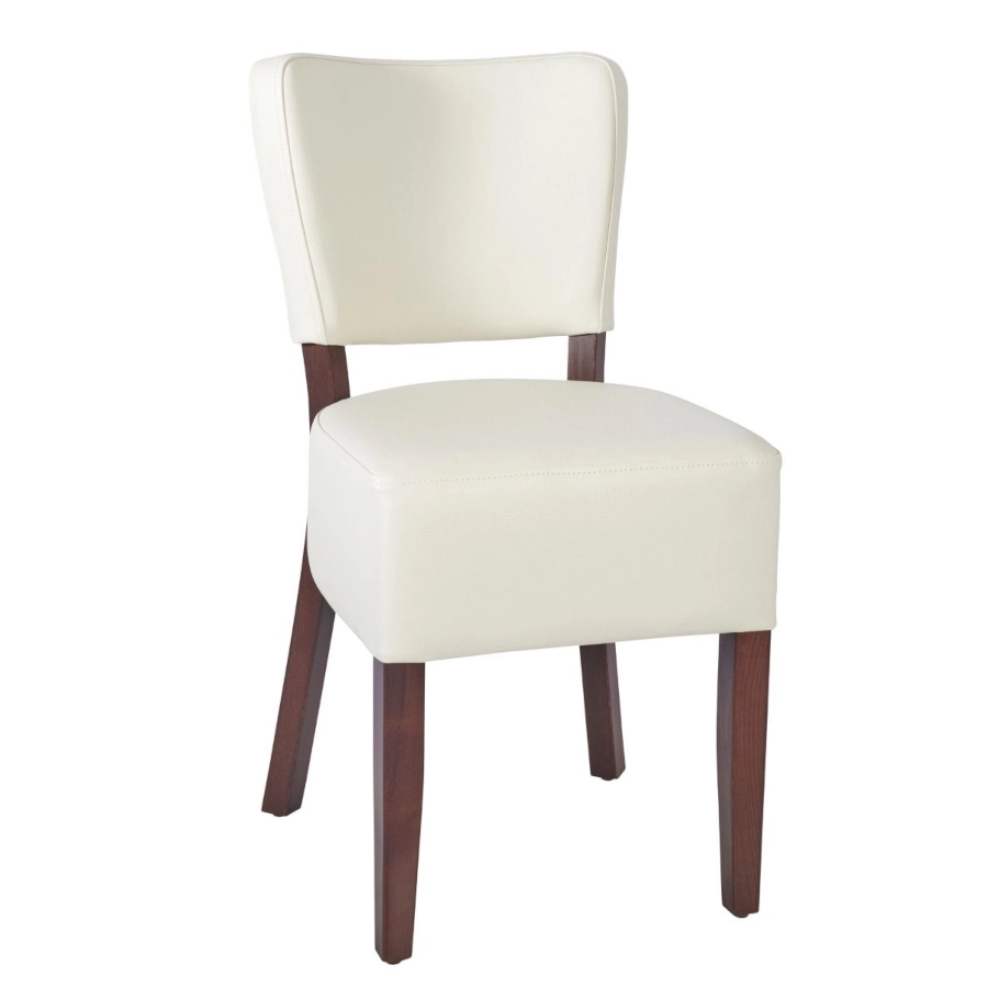 Trent stol från Global i valnötsbets och elfenben konstläder.