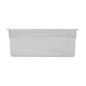 GN kantin 2.0 från Exxent med GN 1/4 storlek av transparent polykarbonat och höjd 10 cm.