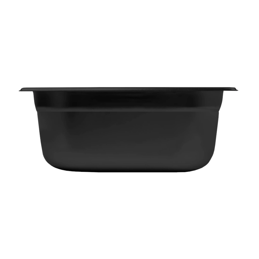 GN kantin 2.0 från Exxent med GN 1/9 storlek av svart polykarbonat och höjd 10 cm.