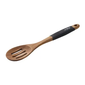 Serveringssked akacia perforerad 30,5 cm från Was Germany.