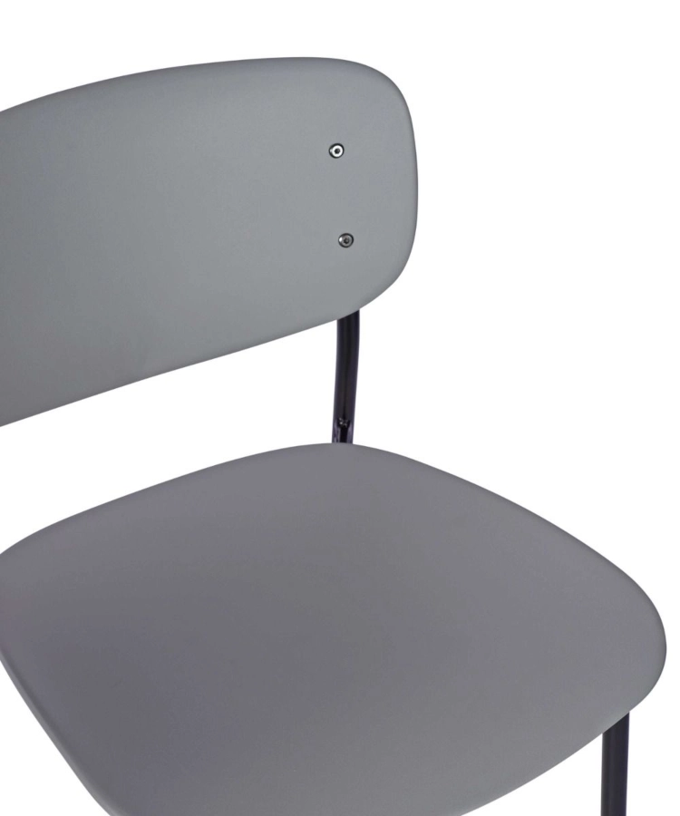Greenwich barstol från Global med låg sitthöjd och i svart/grå.