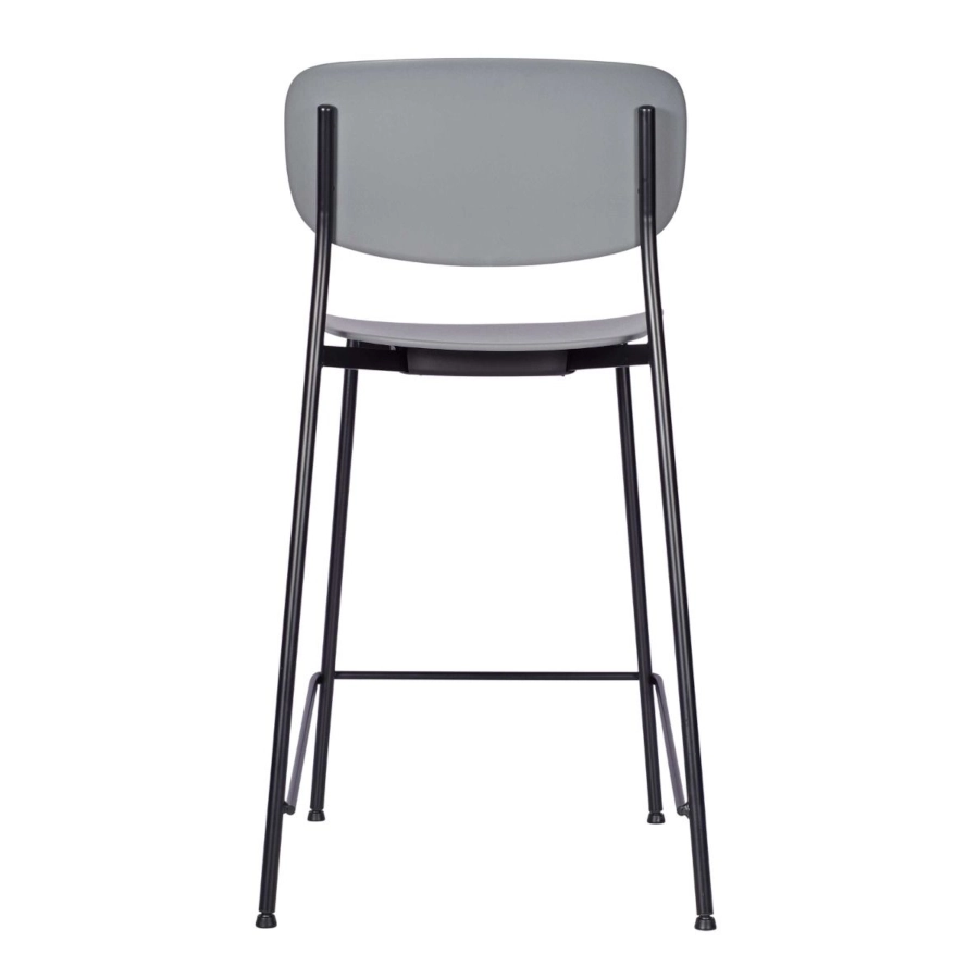 Greenwich barstol från Global med låg sitthöjd och i svart/grå.