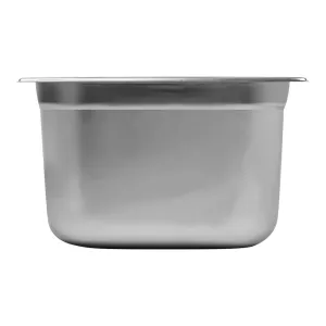 Kantin 2.0 från Exxent med GN 1/4 storlek i rostfritt stål med höjd 15 cm.
