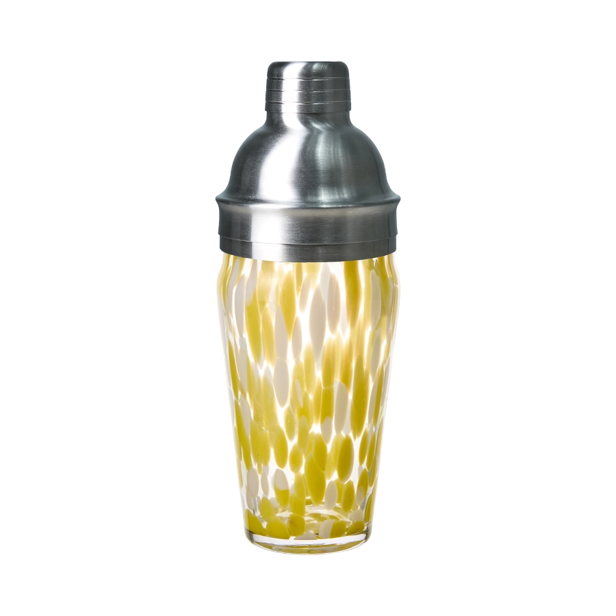 Cocktail shaker i klar/gult från Affari of Sweden.