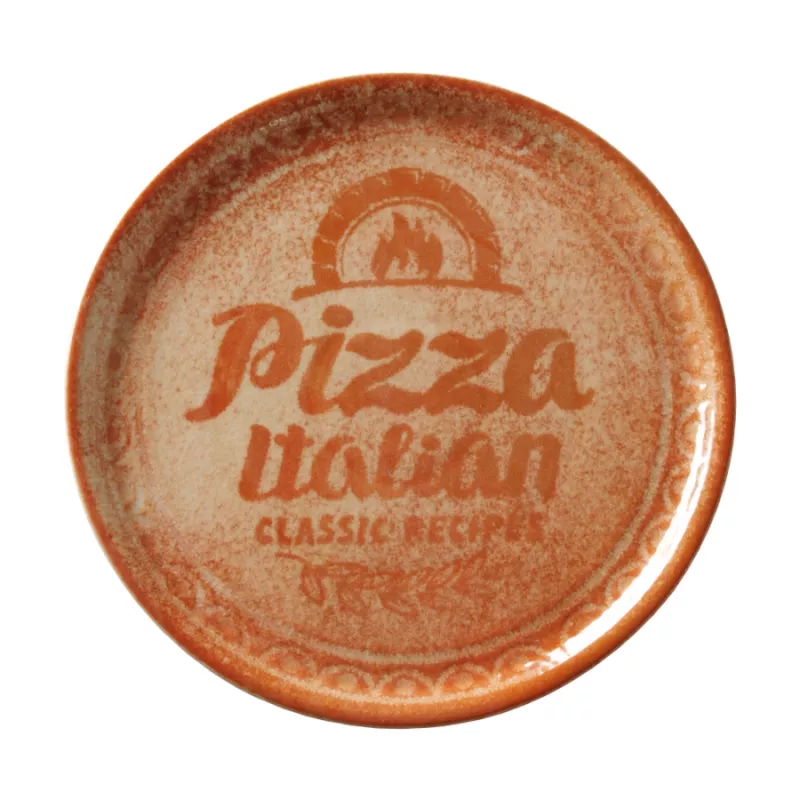 Recipe Collection Brick Red, pizzatallrik - 6 st/fp (33 diameter cm)