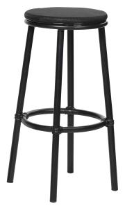 Grasse barpall svart textilene