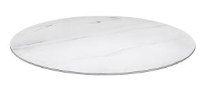 Sintrad stenskiva 70 diameter cm vit marmorerad