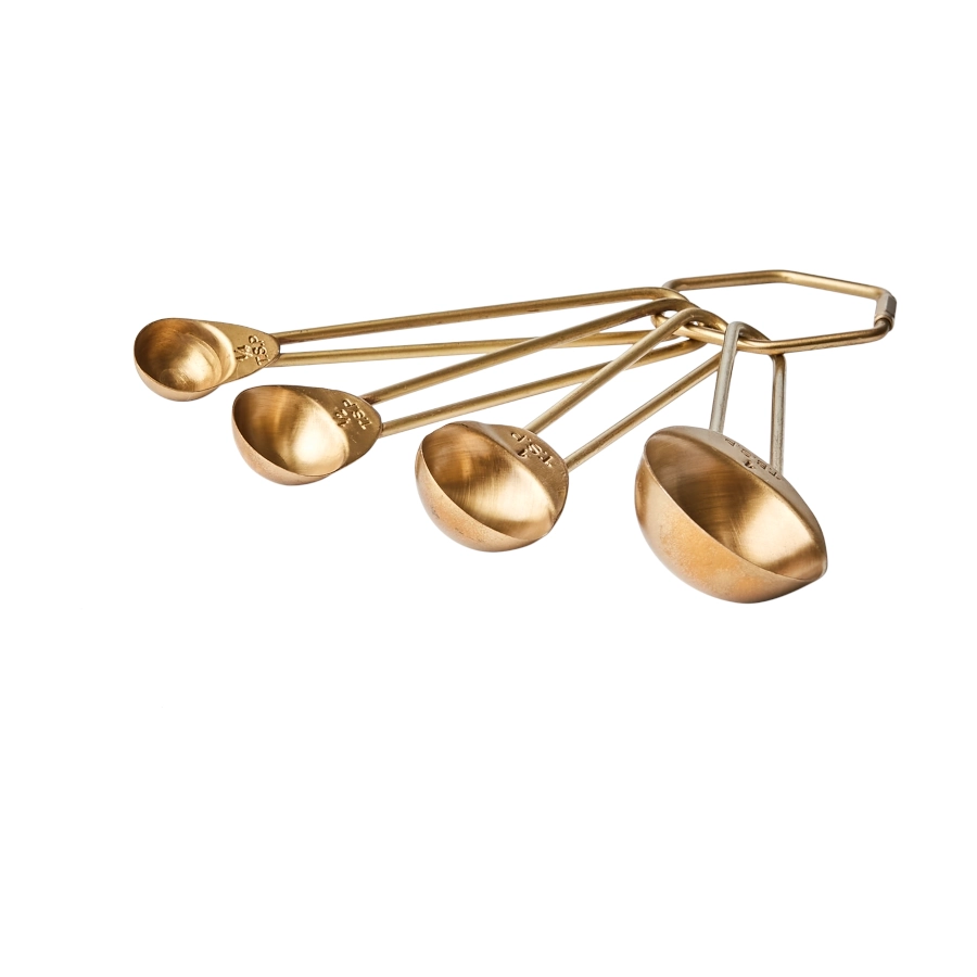 Odin måttsats med 4 mått från Affari of Sweden i mässing med amerikanska mått.