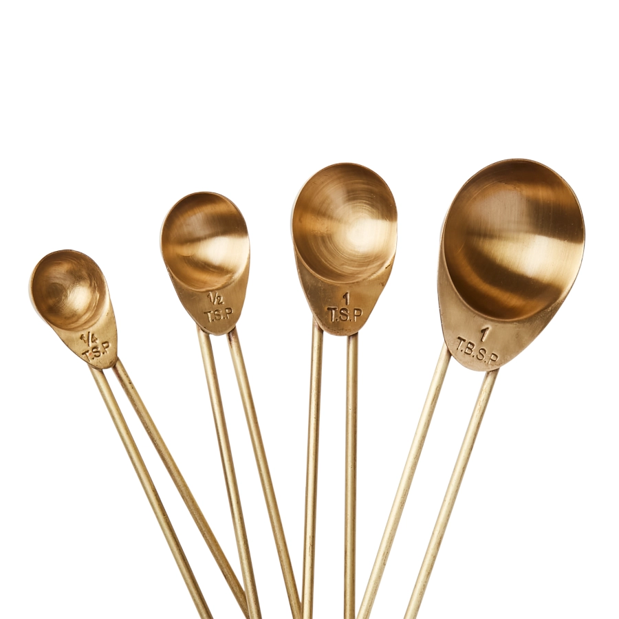 Odin måttsats med 4 mått från Affari of Sweden i mässing med amerikanska mått.