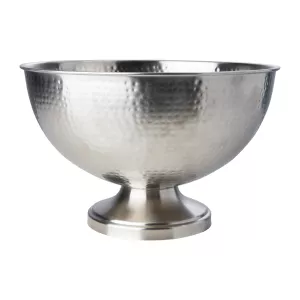Carter champagnekylare i silverfärg med hamrad design.
