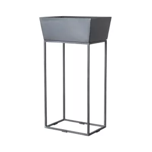 Thomas kruka på stativ i grått med rektangulär form från Affari of Sweden.