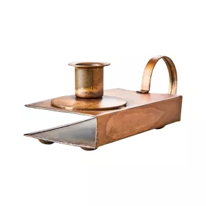Thomas tändsticksaskhållare/ljusstake i mässingsfärg från Affari of Sweden.