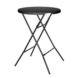 Fällbart barbord 80 diameter cm i svart från AmerBox.