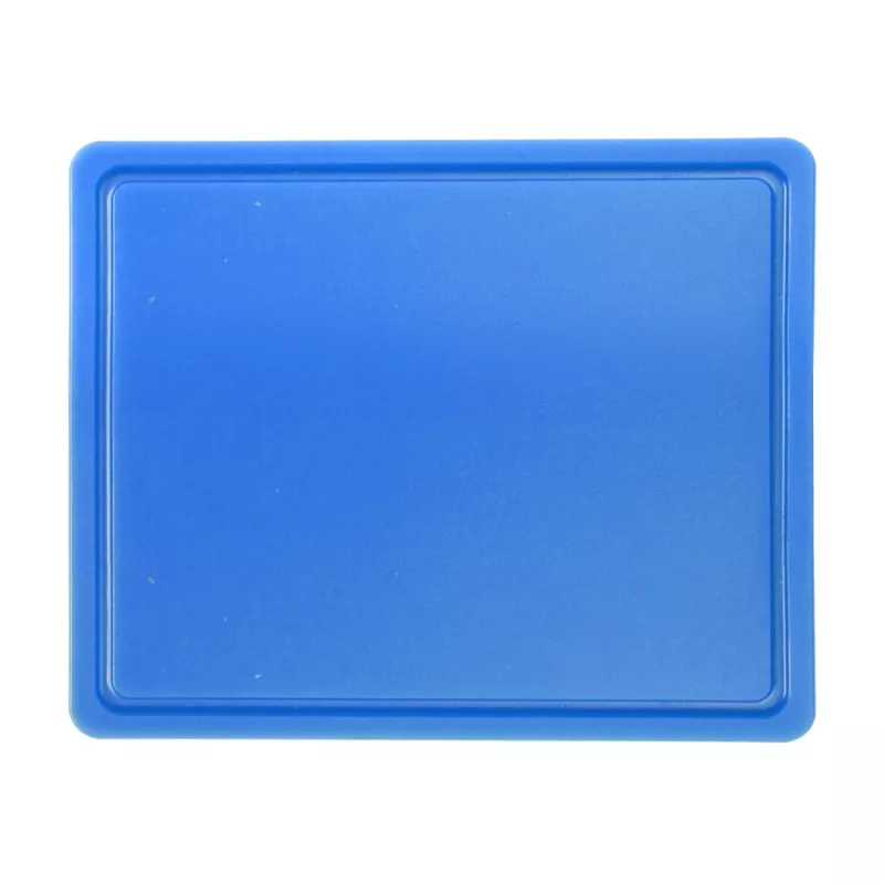 Skärbräda, HACCP, HDPE plast, GN 1/2, 32,5x26,5x1,2 cm, såskant (Blå)