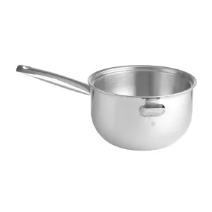 Bain-Marie kastrull med vattenbad som är 16,5 diameter cm från Hendi av rostfritt stål.