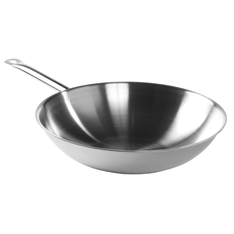 Wokpanna 3-ply 36 diameter cm flat botten