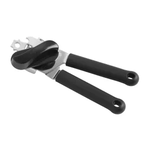 Konservöppnare från Hendi av rostfritt stål med plasthandtag.