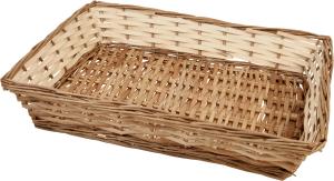 Brödkorg flätad pil 45x34 cm