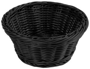 Brödkorg, polypropylen, 18,5 diameter cm, svart