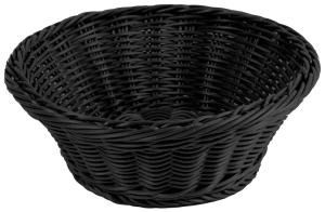 Brödkorg, polypropylen, 23 diameter cm, svart