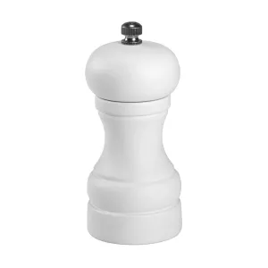 Salt & pepparkvarn från Exxent i vitt med höjd 11 cm.