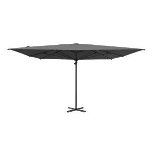 Mozzo parasoll 400x400 cm i antracit/grå från Brafab.