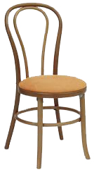 A1845 stol, klädd sits, stapelbar