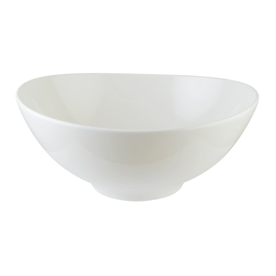 Agora skål 25 diameter cm i vitt från Bonna.