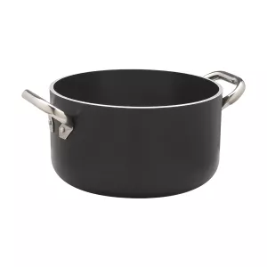 Alblack kittel av aluminium med nonstick och induktionsbotten från Pentole Agnelli.
