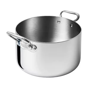 Agnelli 1907 hög kittel i rostfritt 3-ply från Pentole Agnelli.