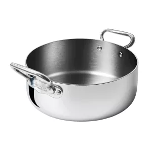 Agnelli 1907 låg kittel i rostfritt 3-ply från Pentole Agnelli.