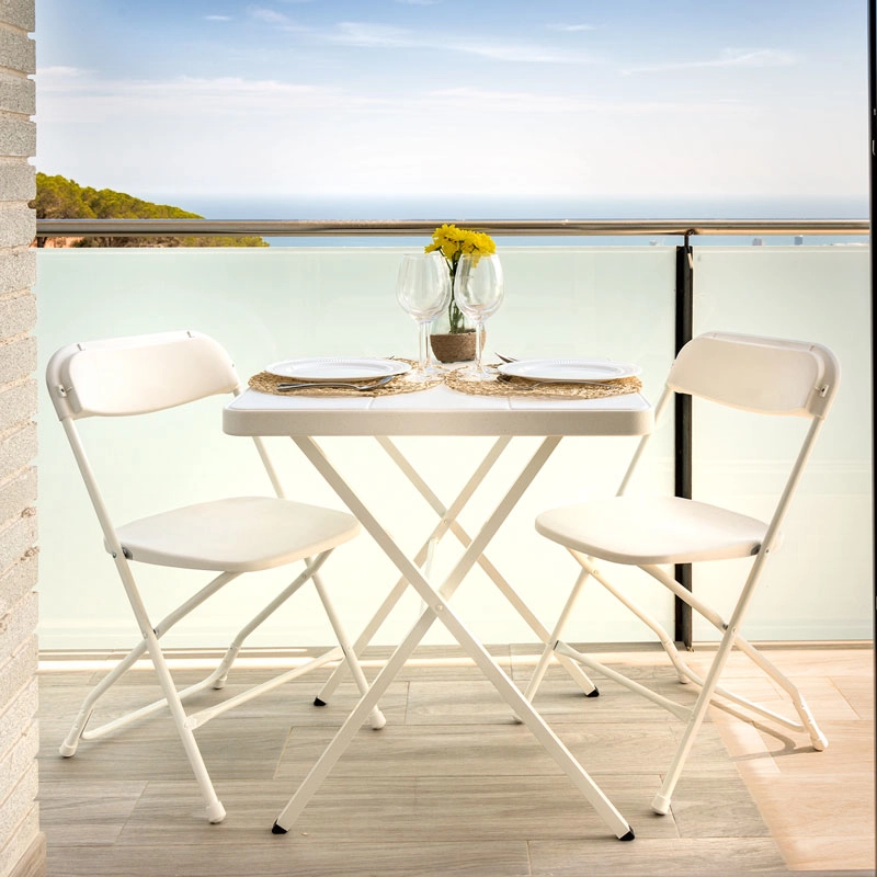 Bistrot fällbord 70x70 cm från Zown i vitt.