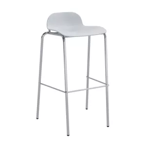 Manacor barstol med sitthöjd 75 cm från Elj i vit/krom.
